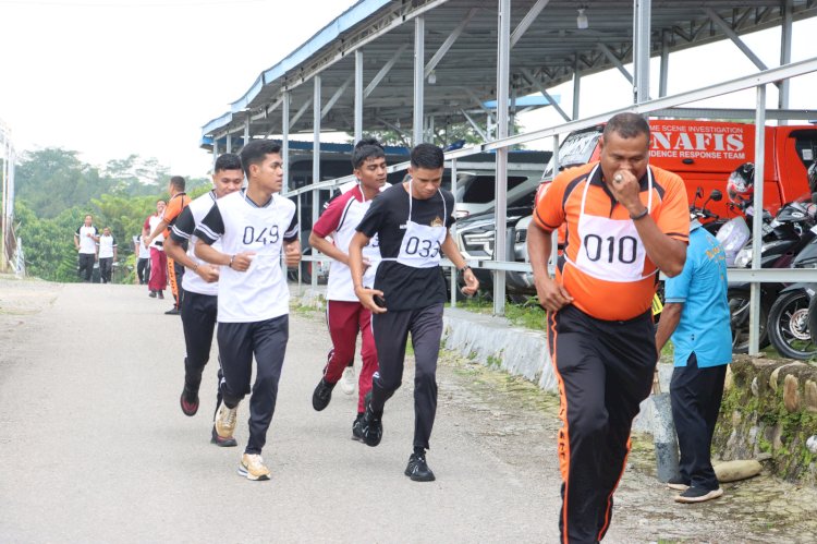 Mengetahui Kekuatan  Fisik, Polres TTS Laksanakan Tes Kesjas