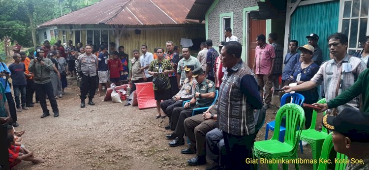 Kapolres TTS dan Forkopimda Pantau Lokasi Longsor Di Kuatae Kota SoE