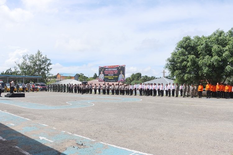 Siap Mengamankan Perayaan Idul Fitri 1446 H Tahun 2025 , Polres TTS Laksanakan Apel Gelar Pasukan