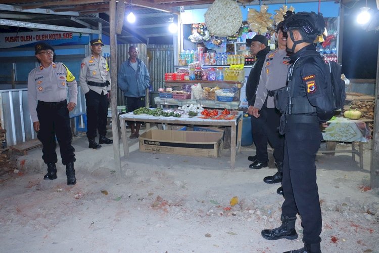 Tertibkan Wilayah Kamtibmas Polres TTS Gelar Operasi Kewilayahan Di Seputaran Kota SoE