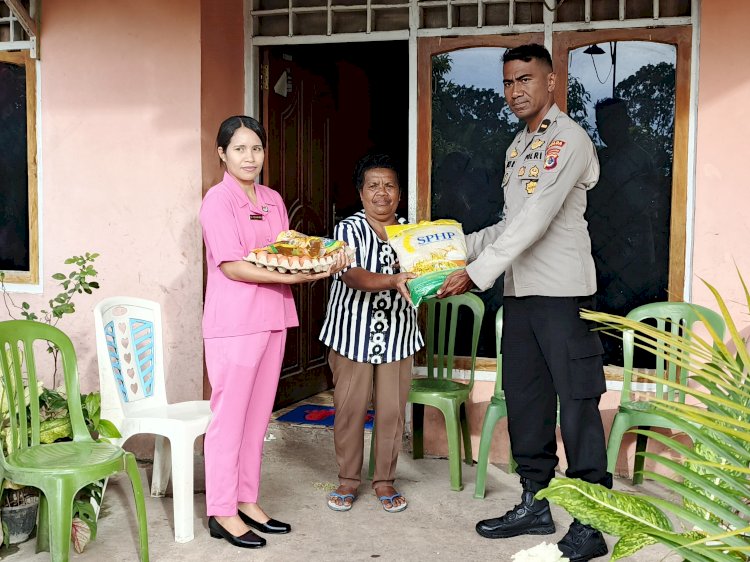 Jelang Hari Raya Bhayangkara Ke -79 , Jajaran Polsek Amanatun & Bhayangkari Selatan Gelar Anjangsana