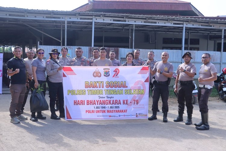 Jelang Hari Bhayangkara Ke -79, Polres TTS Gelar Bhakti Religi Tempat Ibadah