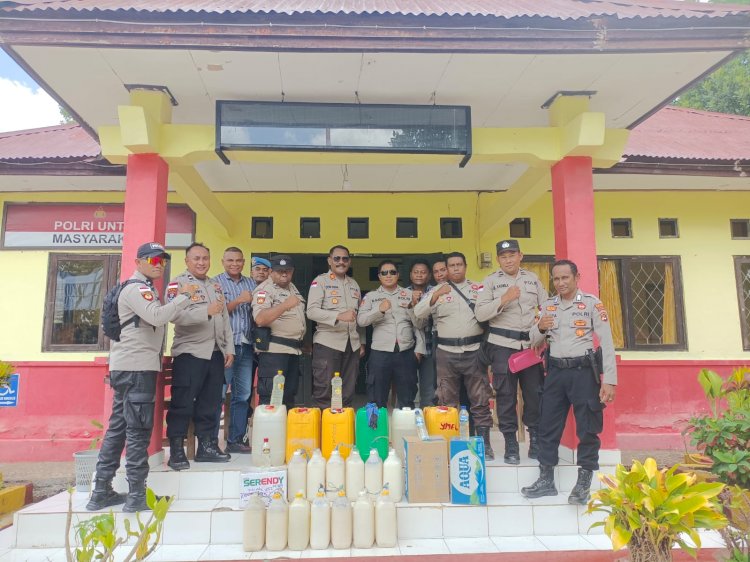 Polsek Mollo Selatan  Berhasil  Gagalkan Peredaran Ratusan Liter Minuman Keras Berakohol