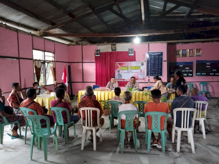 Polsek Amanuban Selatan Laksanakan Jumat Curhat dengan Masyarakat