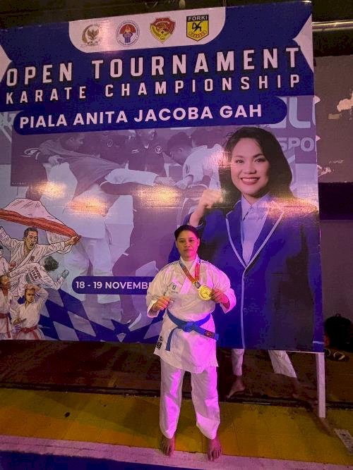 Bangga, Kapolres TTS  Beri Proficiat Kepada Anggota Polres TTS Sabet Juara 1 Karate Piala Anita Jakoba Gah