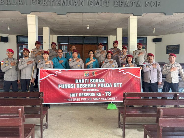 Satreskrim Polres TTS Laksanakan Baksos Rangka Hut Reserse Polri Ke-78