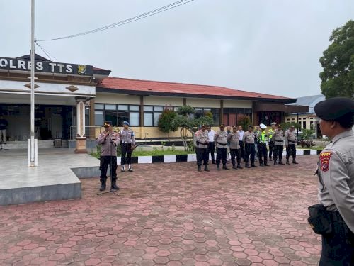 Polres TTS Lakukan Apel Kesiapan Pengamanan Natal Nasional Tingkat Propinsi NTT