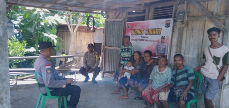 Polsek Kuanfatu Gelar Jumat Curhat, Warga Sampaikan Harapan dan Aspirasi