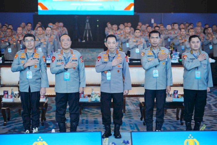Beri Arahan di Rapim Polri, Kapolri Tegaskan Dukung-Kawal Penuh Program Pemerintah 