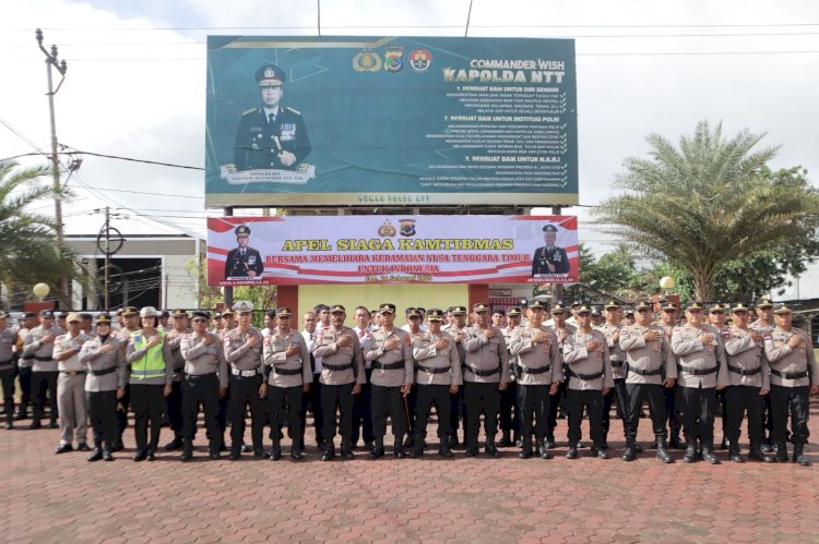 Jaga Stabilitas Kamtibmas, Polres Timor Tengah Selatan Gelar Apel Siaga