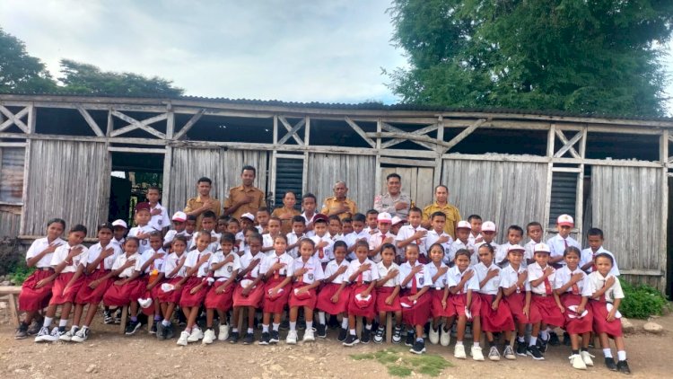 Hadir Sebagai Sahabat, Bhabinkamtibmas Jadi Irup di Sekolah Dasar