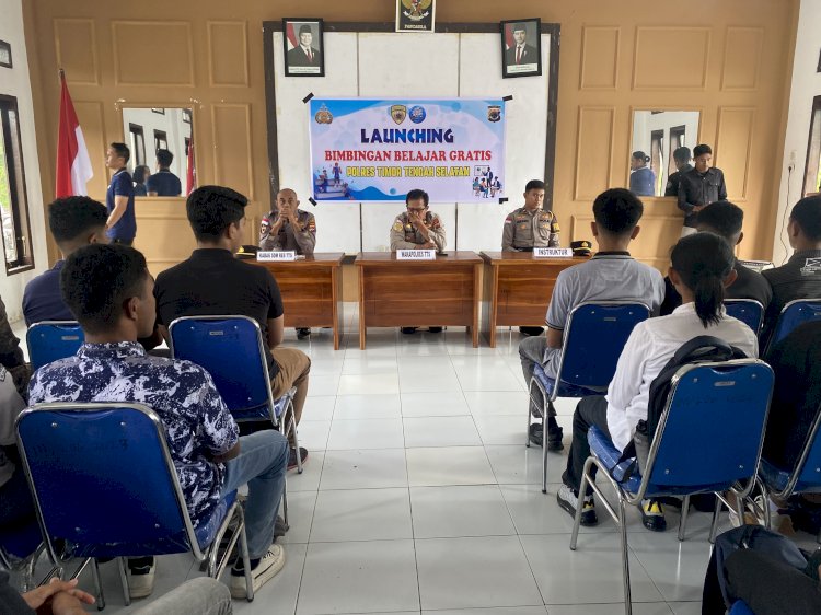Dukung Anak-Anak TTS Meraih Cita – Cita menjadi Anggota Polri, Polres TTS Launching Bimbel Gratis