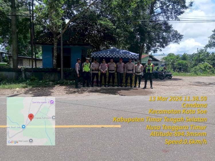 Hadirkan Layanan Komprehensif Untuk Masyarakat Mudik Idul Fitri 1447 H, Polres TTS Gelar Pos Pelayanan OPS Ketupat Turangga 2026