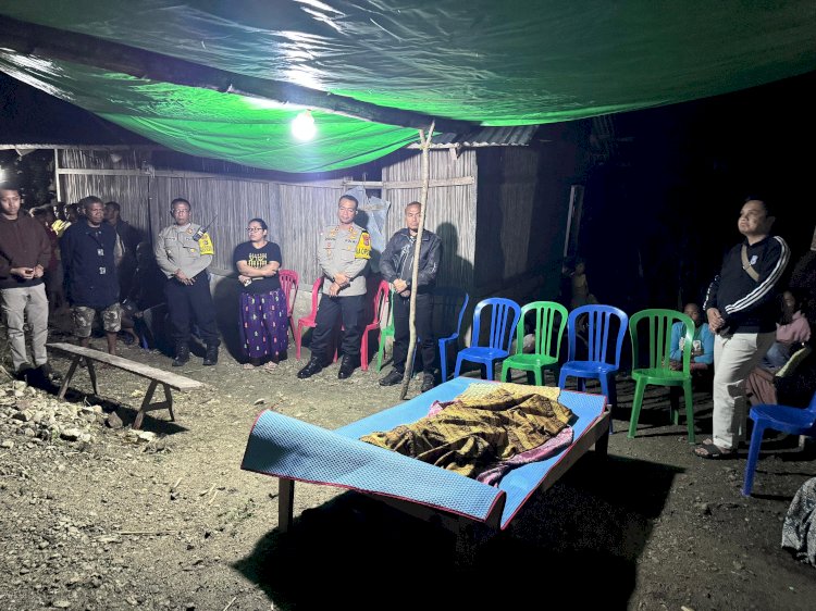 Polri Untuk Masyarakat, Kapolres TTS Gerak Cepat Menuju ke TKP Bangunan Lama SD Inpres Oepula yang Runtuh