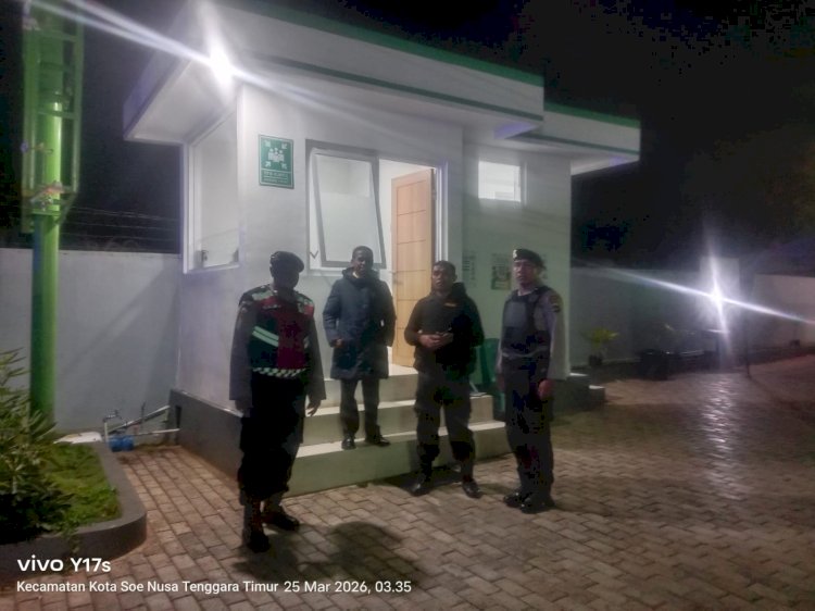 Pastikan Situasi Kamtibmas di Kota Soe Kondusif, Polres TTS Intensif Laksanakan Patroli Malam