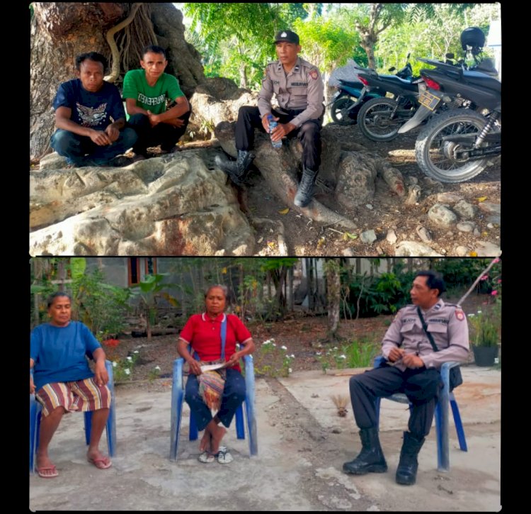 Polsek Polen Laksanakan Patroli Dialogis di Desa Puna, Himbau Warga Waspadai TPPO dan Pencurian Kendaraan