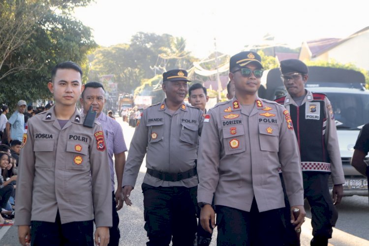 Polres TTS Laksanakan Pengamanan Pawai Paskah, Terapkan Pendekatan Humanis