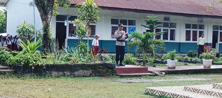 Bangun Generasi Berakhlak, Sat Binmas Polres TTS Laksanakan Pembinaan di SD Negeri Kesetnana