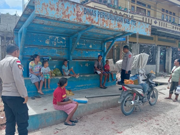 Jaga Kondusivitas, Polsek Amanuban Tengah Intensifkan Patroli Dialogis di Niki-Niki