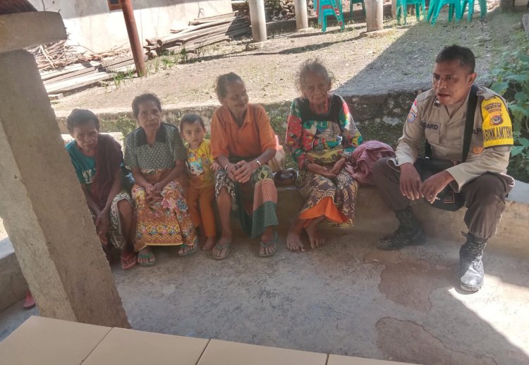 Tingkatkan Keamanan dan Ketahanan Pangan, Bhabinkamtibmas Pospol Toianas Gelar Sambang Warga