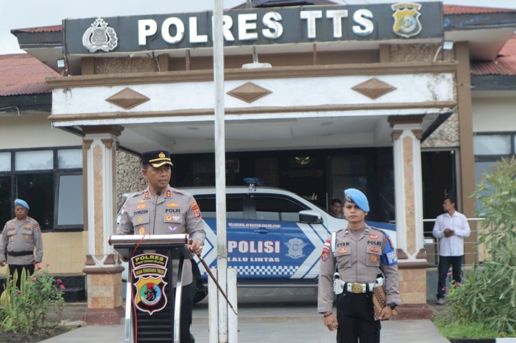 Jam Pimpinan, Kapolres Tts Tekankan: Hindari Pelanggaran, Jadilah Polisi Baik