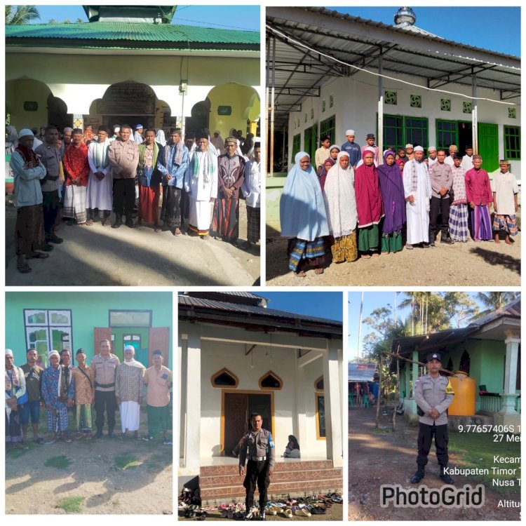 Situasi Kamtibmas Kondusif, Polsek Amanuban Timur Sukses Amankan Shalat Idul Adha 1447 H Di Lima Lokasi