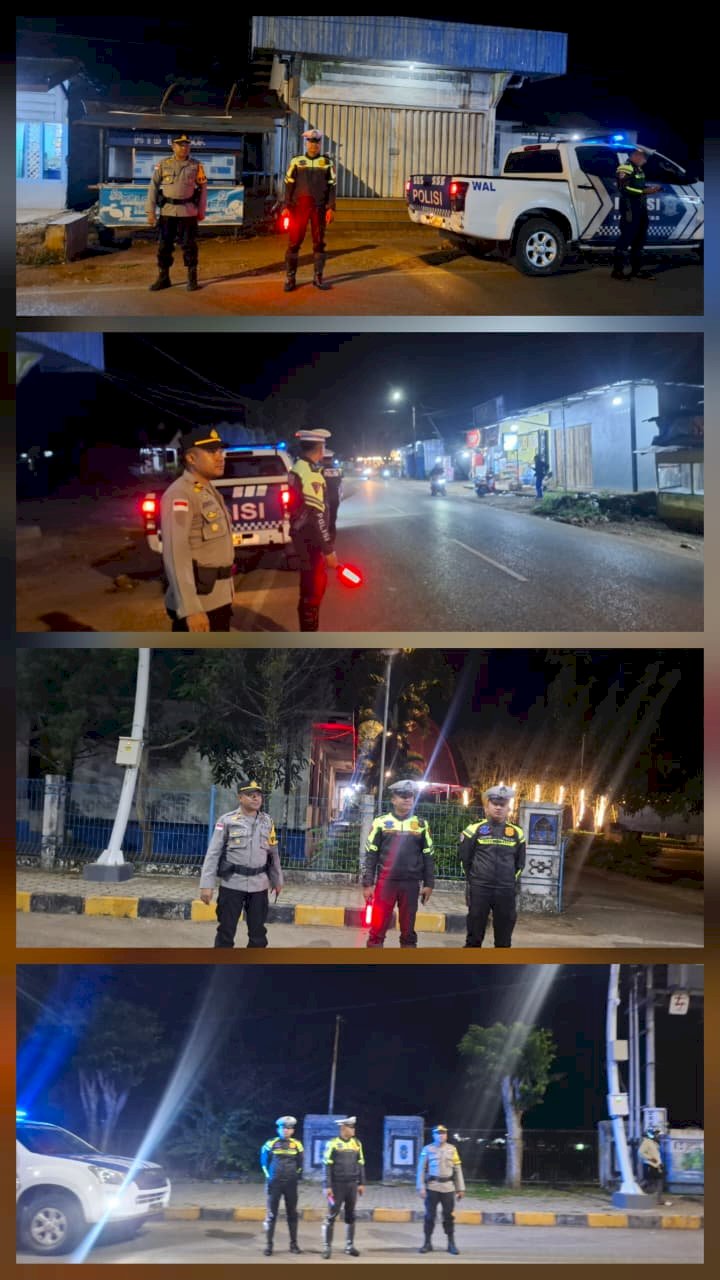 Jaga Kondusivitas Kamtibmas, Piket Fungsi Polres TTS Laksanakan Patroli Malam Persuasif