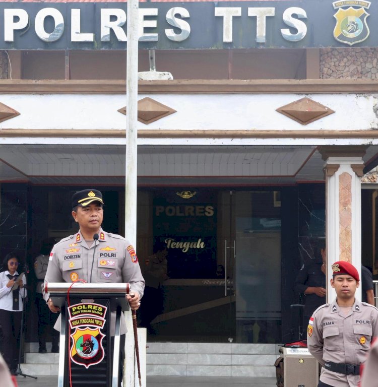 Apresiasi Dedikasi, Kapolres TTS Beri Penghargaan Bagi Personel yang Ungkap Kasus Pembunuhan di Toianas