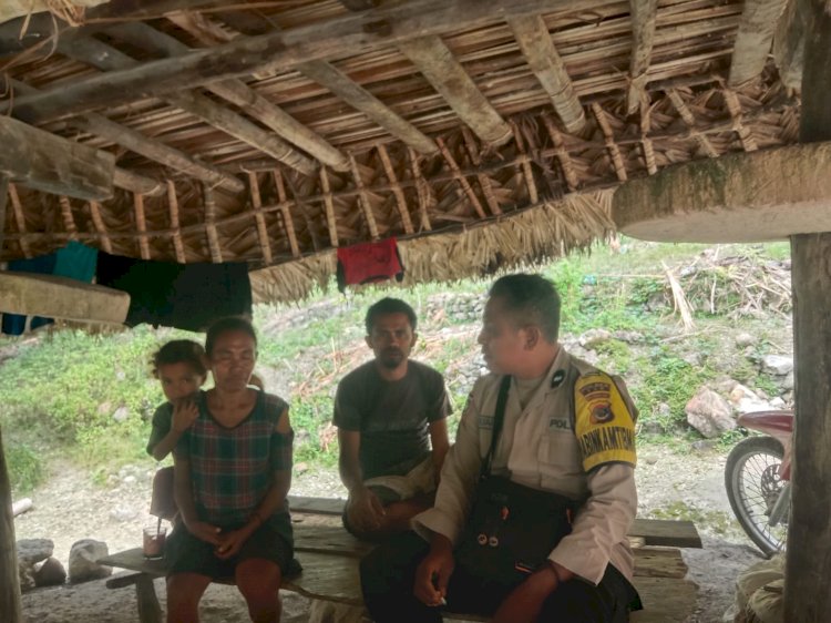 Bhabinkamtibmas Kecamatan Toianas Polsek Amanatun Utara Himbau Kamtibmas di Desa Milli
