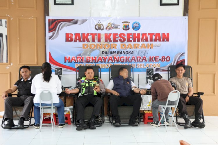Sambut Hari Bhayangkara ke-80, Polres TTS Laksanakan Kegiatan Donor Darah