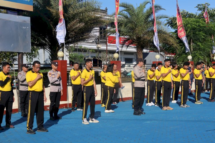 Sambut HUT Bhayangkara ke-80, Personel Polres TTS Ikuti Terapi Masal USEFT untuk Perkuat Mental