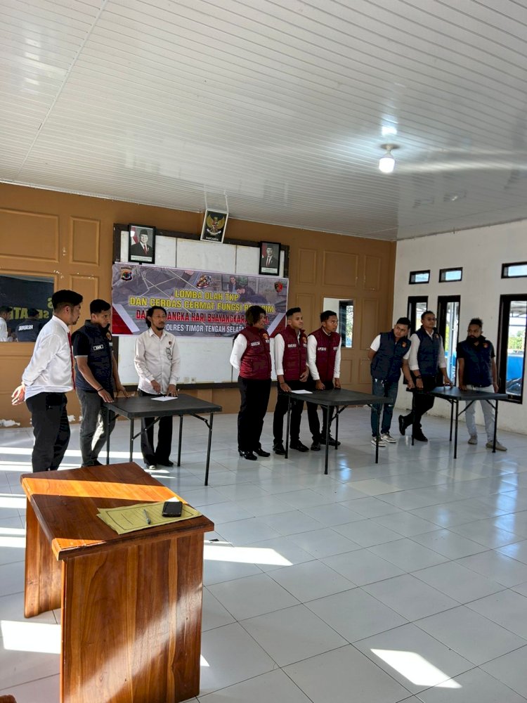 Meriahkan HUT Bhayangkara Ke-80 Tahun Satreskrim Polres TTS Gelar Lomba Cerdas Cermat