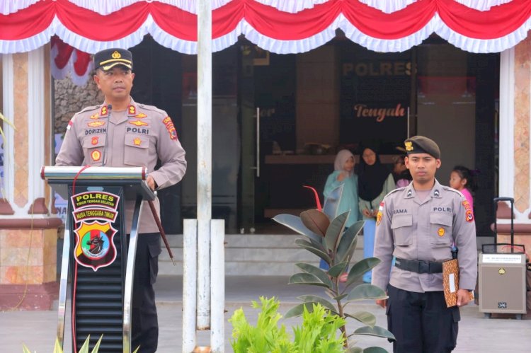 Pimpin Upacara Kenaikan Pangkat, Kapolres TTS: Ini Penghargaan Atas Dedikasi, Loyalitas, dan Integritas