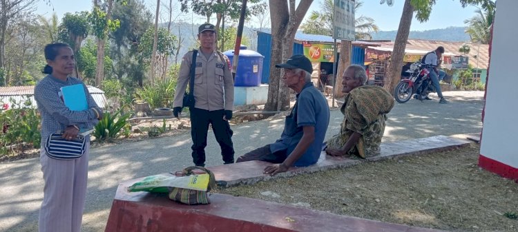 Jaga Kamtibmas Polsek Kie Laksanakan Patroli Dialogis di Desa Napi