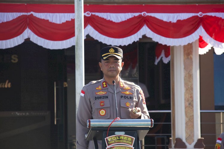 Upacara Pemberian Penghargaan Polres TTS: Kapolres Apresiasi Kesuksesan Brigpol Yushinta di Ajang Nasional