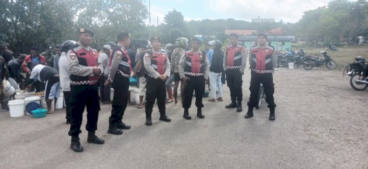 Pastikan Kota Soe Aman, Sat Samapta Polres TTS Patroli Pusat Keramaian dan Objek Vital