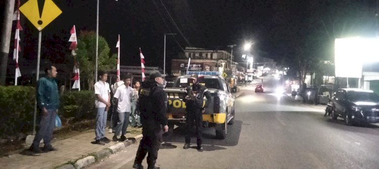 Jaga Kondusivitas Malam Hari, Sat Samapta Polres TTS Gencarkan Patroli Dialogis di Kota Soe