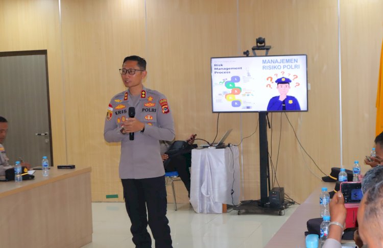 Tingkatkan Efektivitas Kinerja. Kapolres TTS ,Beri Pembekalan Manajemen Resiko Kepada PJU dan Kapolsek Jajaran.