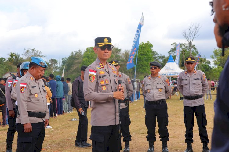 Pastikan Bupati TTS Cup 2026 Aman, Kapolres TTS Ingatkan Personel untuk Melaksanakan Tugas Secara Profesional