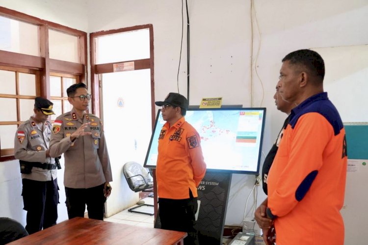 Laksanakan perintah Kapolda NTT, Kapolres TTS Berkoordinasi Dengan BPBD Terkait Gempa Bumi M 7,7 Yang Terjadi di Pulau Flores