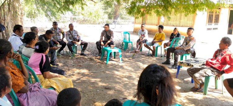 Sosialisasi Kamtibmas Hingga Cegah TPPO, Polsek Amanuban Selatan Laksanakan 
