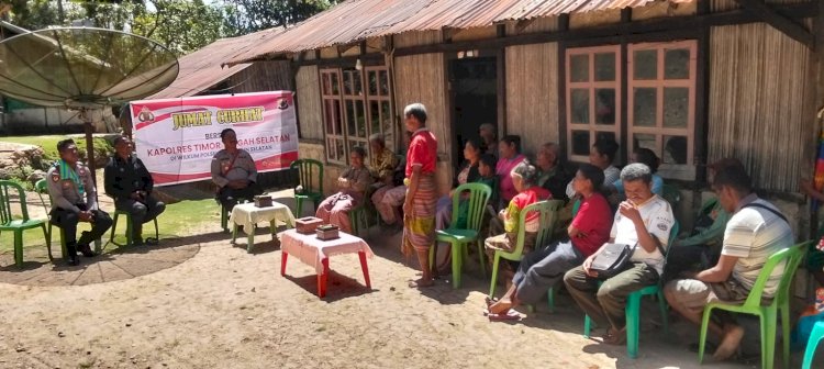 Sosialisasi NTT Zero TPPO Hingga Cegah Judi Online, Polsek Amanatun Selatan Laksanakan 
