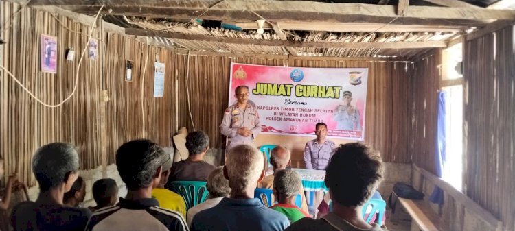 Sosialisasi KUHP Terbaru Hingga Tata Kelola Ternak, Polsek Amanuban Timur Laksanakan 