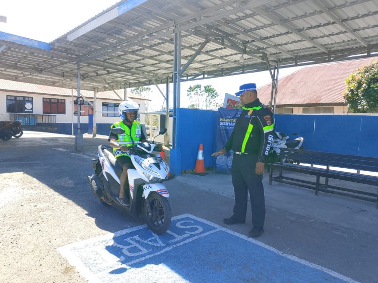 Polres TTS Buka Bimbingan Belajar Ujian Praktik SIM C dan SIM A, Permudah Masyarakat Urus SIM