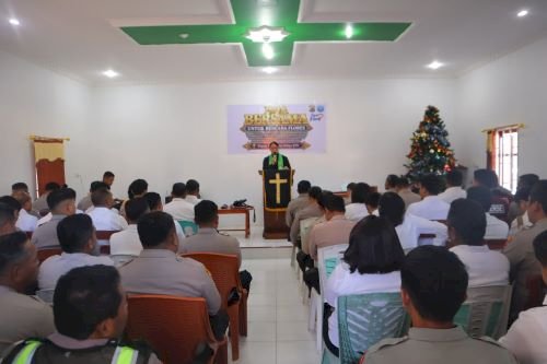 Laksanakan Perintah Kapolda, Polres TTS Gelar Doa Lintas Agama untuk Korban Gempa Flores.