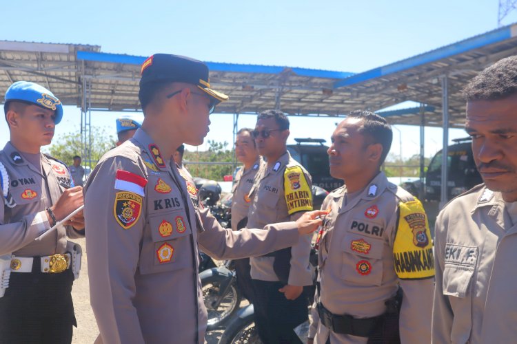 Tingkatkan Kedisiplinan, Kapolres TTS Sisir Kerapian Hingga Penggunaan Brevet Bhabinkamtibmas