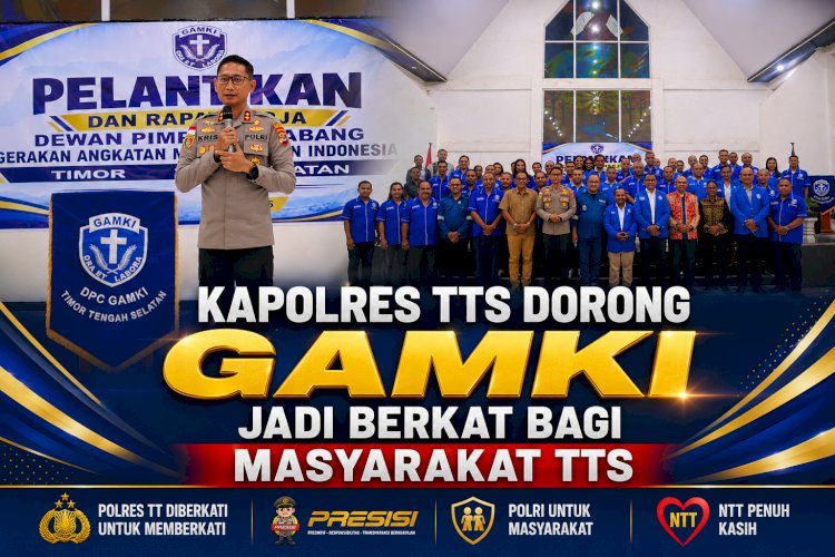 Kapolres TTS Dorong GAMKI Jadi Berkat Bagi Masyarakat TTS
