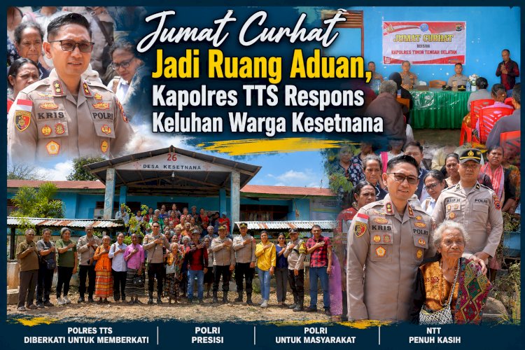 Jumat Curhat Jadi Ruang Aduan, Kapolres TTS Respons Keluhan Warga Kesetnana