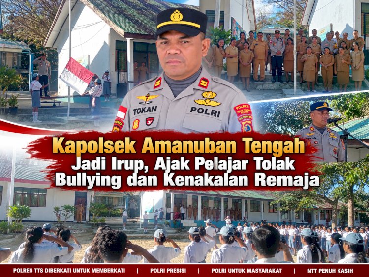 Kapolsek Amanuban Tengah Jadi Irup, Ajak Pelajar Tolak Bullying dan Kenakalan Remaja