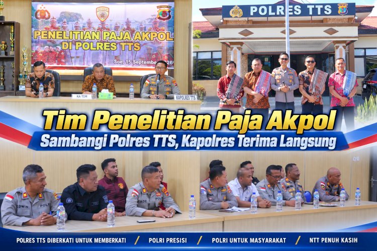 Tim Penelitian Paja Akpol Sambangi Polres TTS, Kapolres Terima Langsung